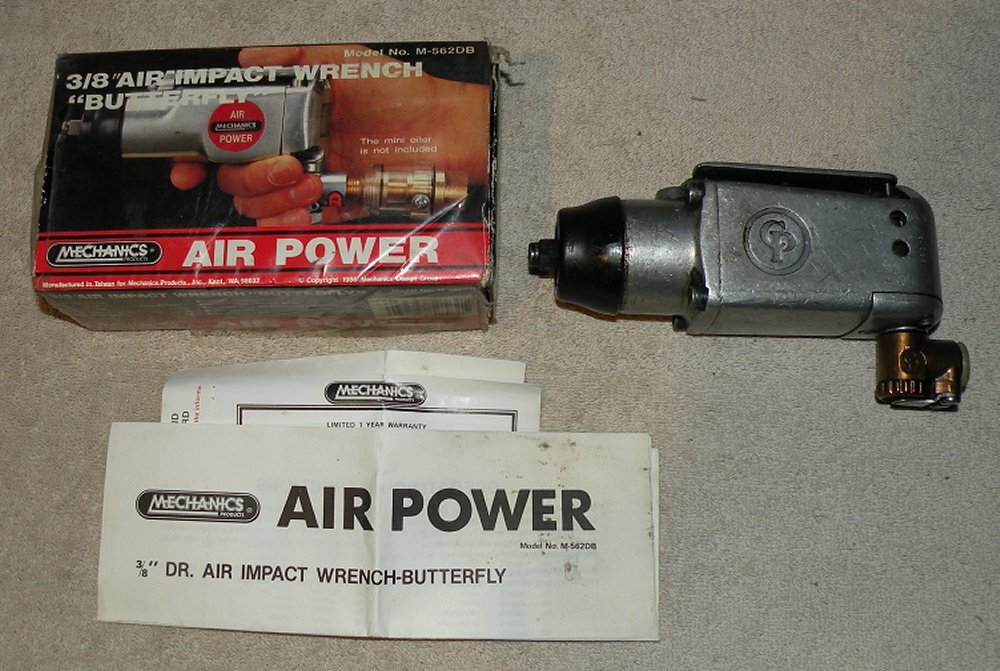 Chicago Pneumatic 3/8 Inch Butterfly Air Impact Wrench Tested Works AS-IS